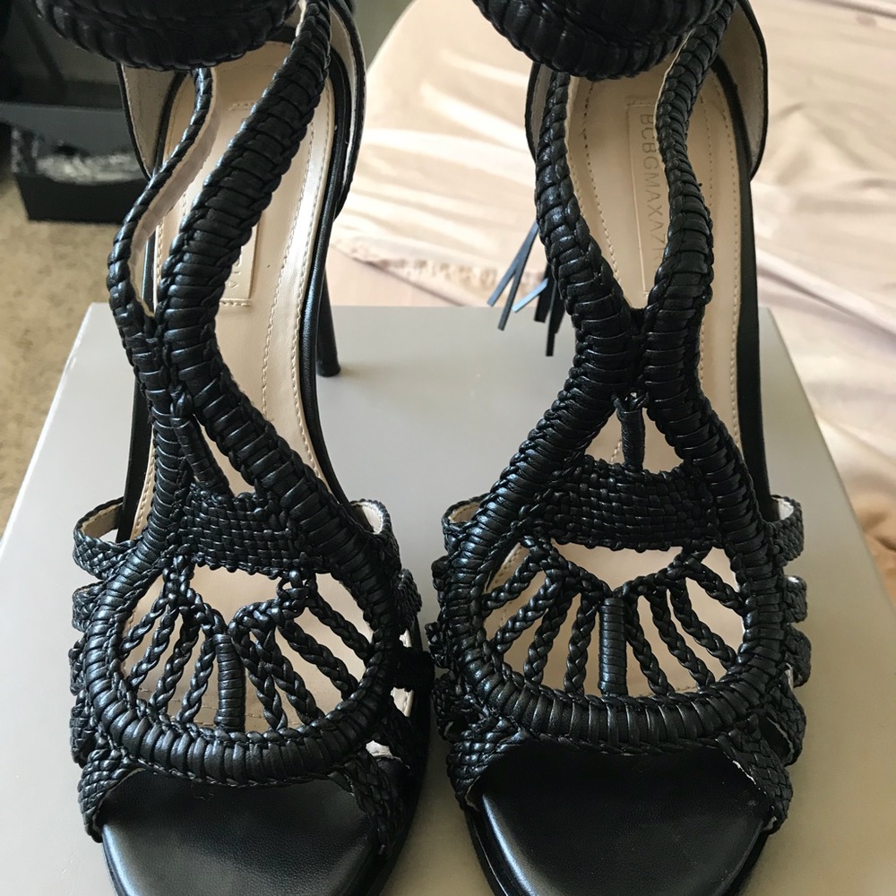Black ankle strap sandal